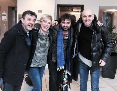 01/2016 - Susana con Rómulo Sanjurjo, Xabier Díaz e Fernando Barroso